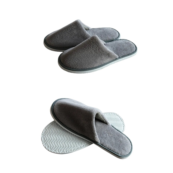 Coral Velvet And Comfortable Disposable Hotel Slippers