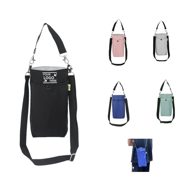 Adjustable Shoulder Crossbody Case Cover Pouch Water Bottle