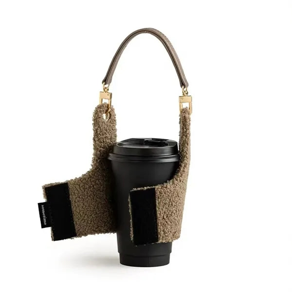 Plush Drink Carrier Coffee Cup Holder