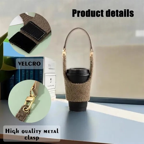 Plush Drink Carrier Coffee Cup Holder