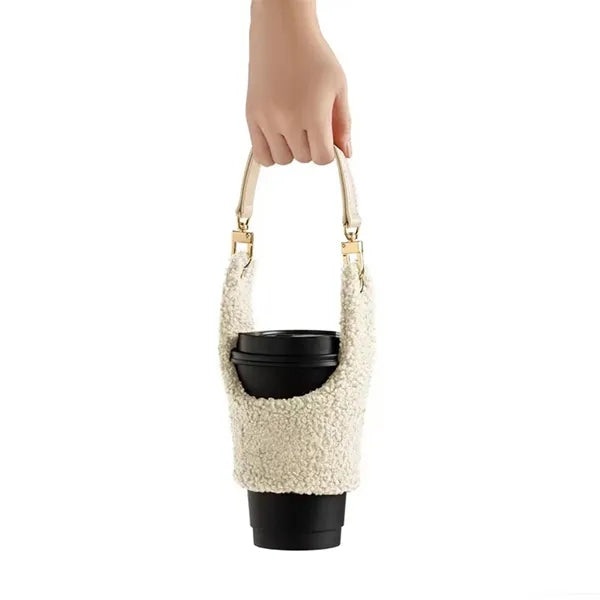 Plush Drink Carrier Coffee Cup Holder