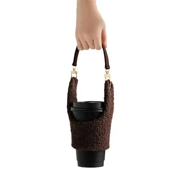 Plush Drink Carrier Coffee Cup Holder
