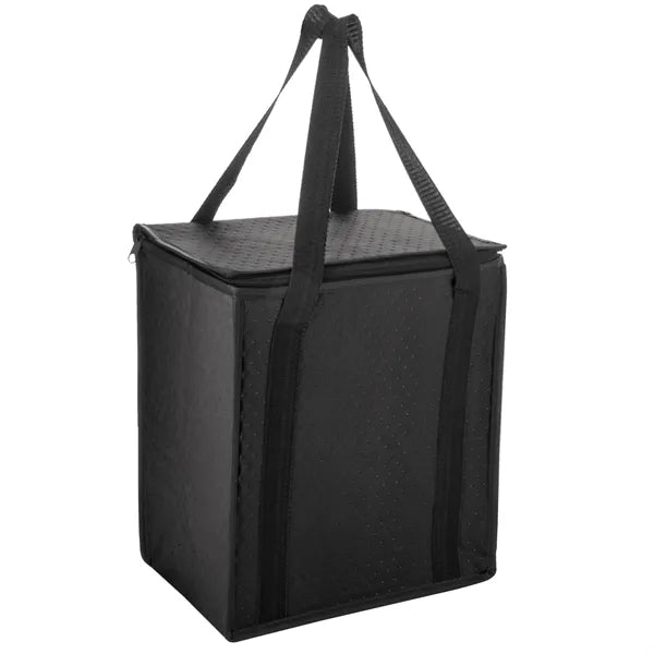 Insulated Tote With Square Zippered Top - Screen Print