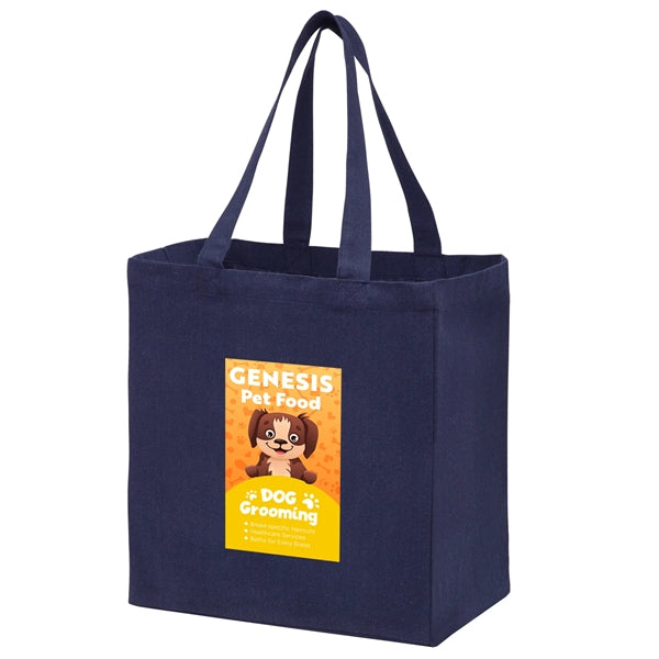 Recycled Cotton Canvas Grocery Bag - Full Color