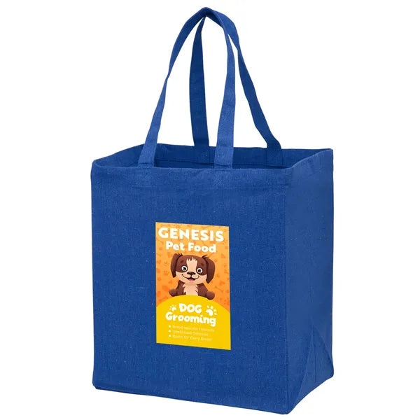 Recycled Cotton Canvas Grocery Bag - Full Color