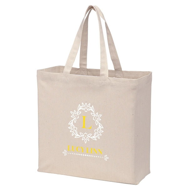Recycled Cotton Canvas Tote Bag - Screen Print
