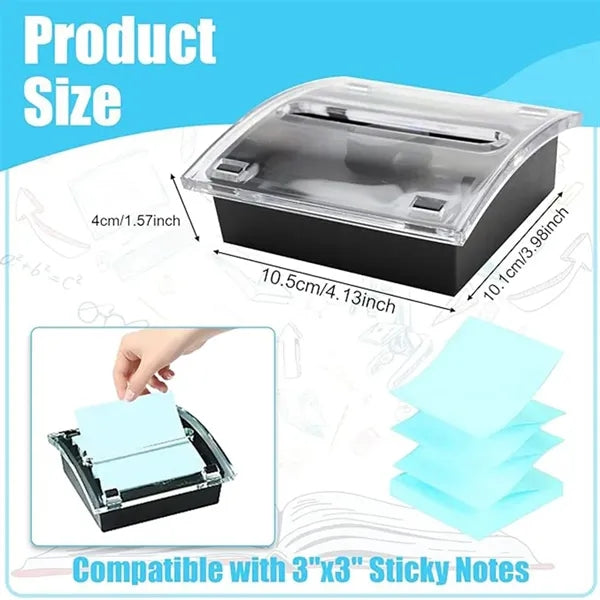 Removable plastic note box