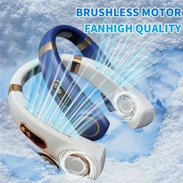 5 Speeds Smart Digital USB Charging Faster Cooling Neck Fan