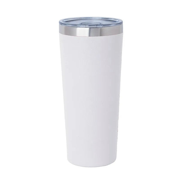 22 Oz Stainless Double-Wall Tumbler W/Straw