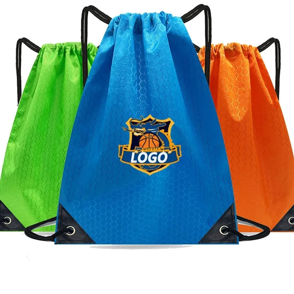 Drawstring Lightweight Ball Mesh Sports Backpack Bags