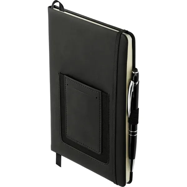 Leather Journal with Phone Pocket A5 Business Notebook