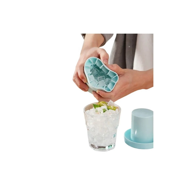 Round Easy-Release Lattice Ice Cube Tray