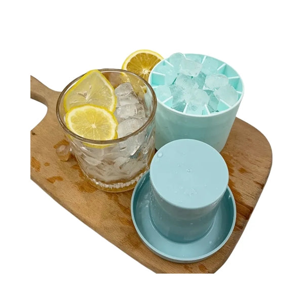 Round Easy-Release Lattice Ice Cube Tray