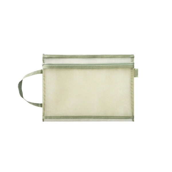 Dual Zipper Pocket Pencil Pouch