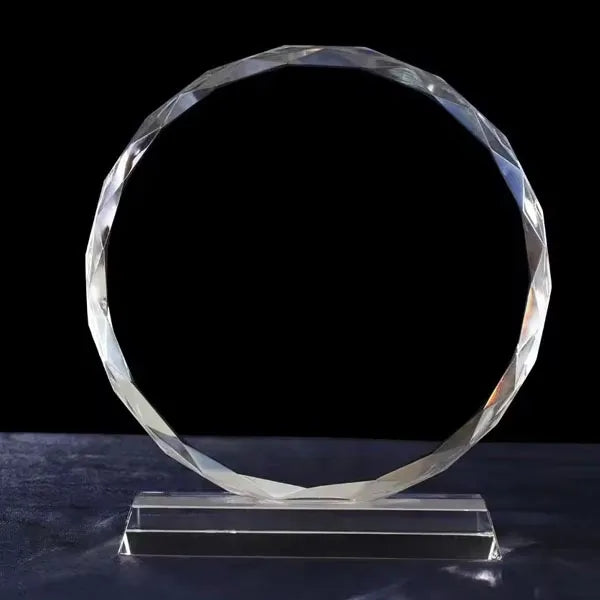 Faceted Round Crystal Award
