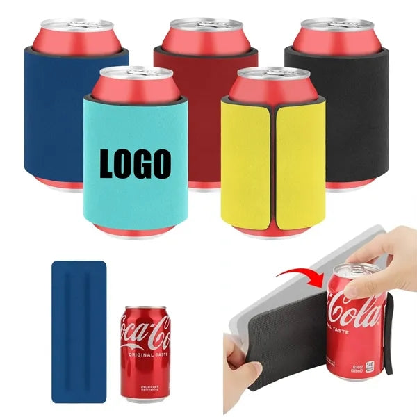 Slap Band Wrap Beer Can Cooler Sleeve