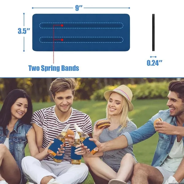 Slap Band Wrap Beer Can Cooler Sleeve