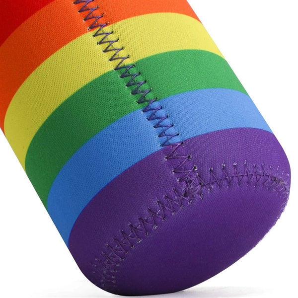 Rainbow Neoprene Beer Can Sleeve