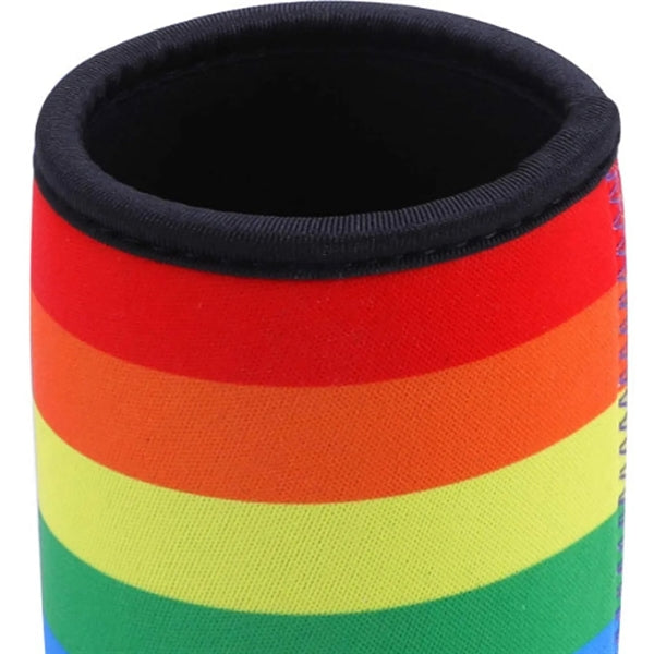 Rainbow Neoprene Beer Can Sleeve