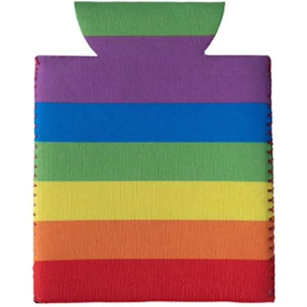 Rainbow Neoprene Beer Can Sleeve
