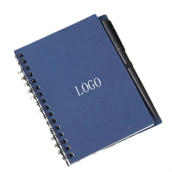 Portable Spiral Notebook With Pen