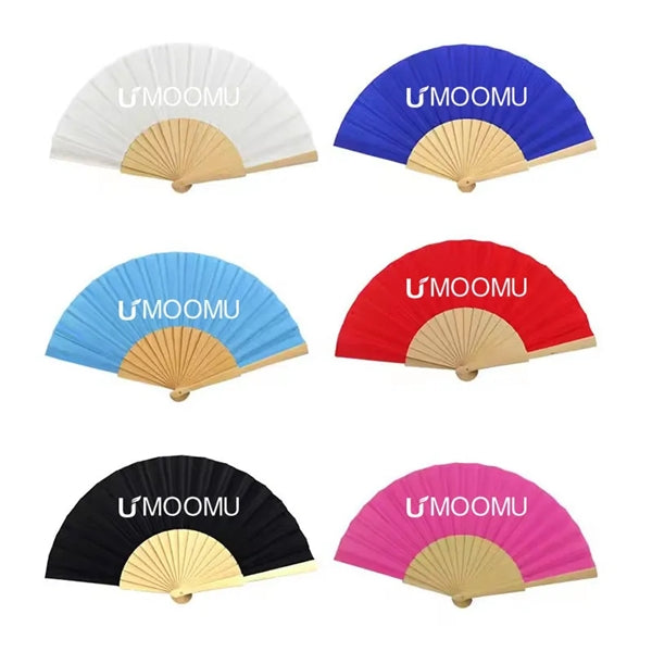 Wooden Hand Held Paper Fans
