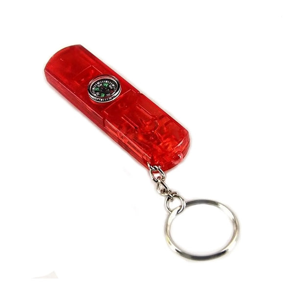 3-in-1 Compass and Whistle LED Keylight
