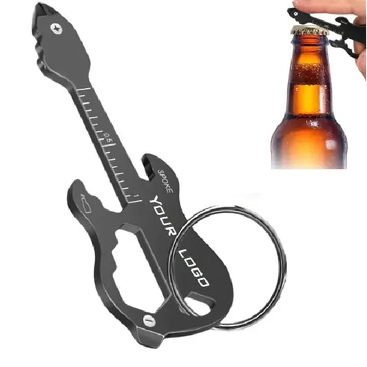 Guitar Multitool Bottle Opener with Keychain