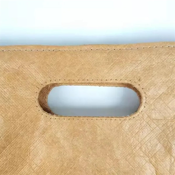 Washable Portable Brown Dupont Tyvek Kraft Paper Tote Bag