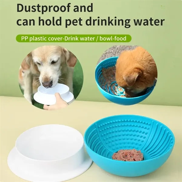 Detachable Slanted Pet Slow Food Bowl