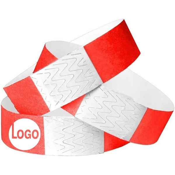 Waterproof Paper Wristbands Neon Wrist Bands