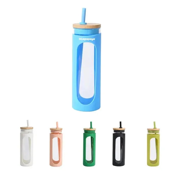 Silicone Covered Glass Bottle
