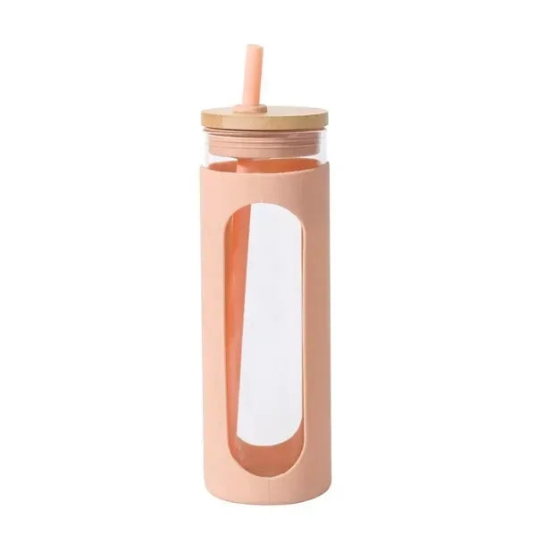 Silicone Covered Glass Bottle