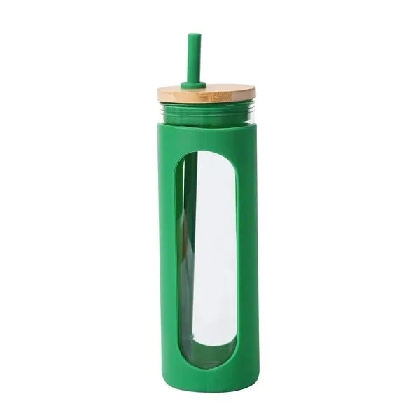 Silicone Covered Glass Bottle