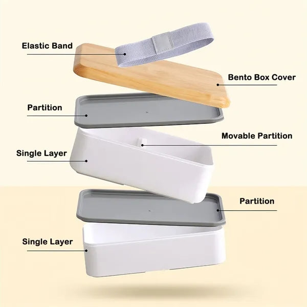 1400ml Stackable Bento Lunch Box