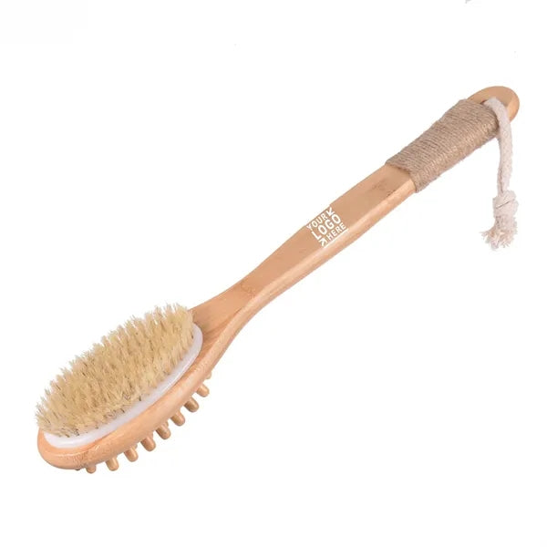 Eco-friendly Wood long handle Bath Brush