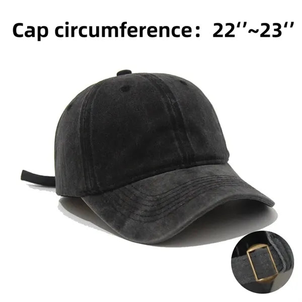 Washed-style baseball cap