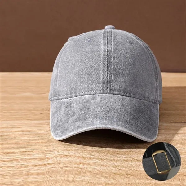 Washed-style baseball cap