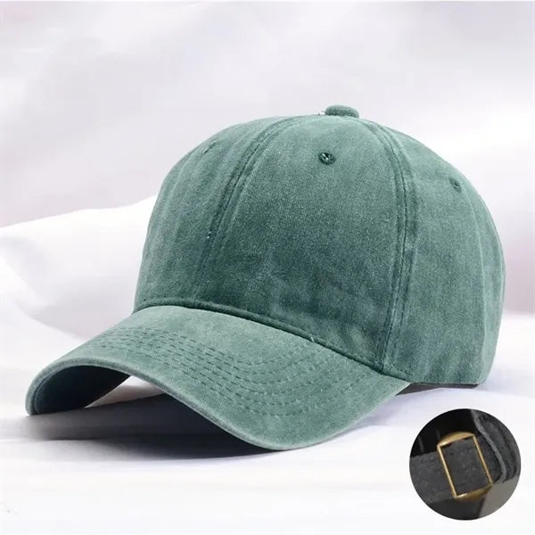 Washed-style baseball cap