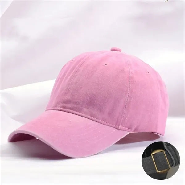 Washed-style baseball cap