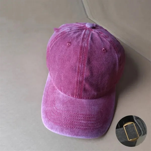 Washed-style baseball cap