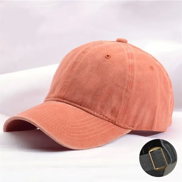 Washed-style baseball cap