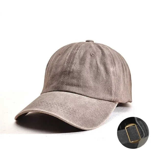 Washed-style baseball cap