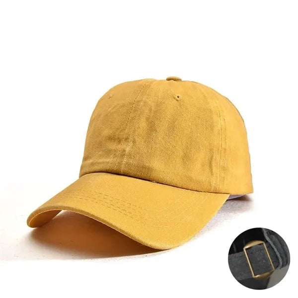 Washed-style baseball cap