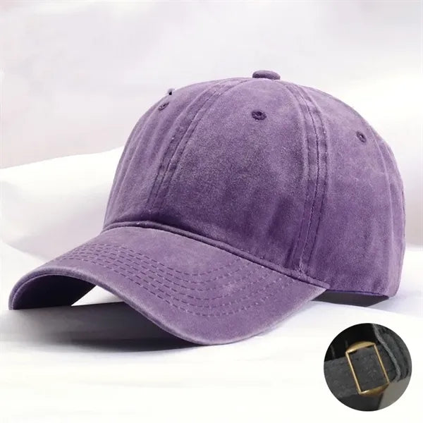 Washed-style baseball cap