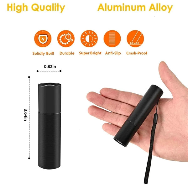 LED Handheld Mini Rechargeable Flashlight
