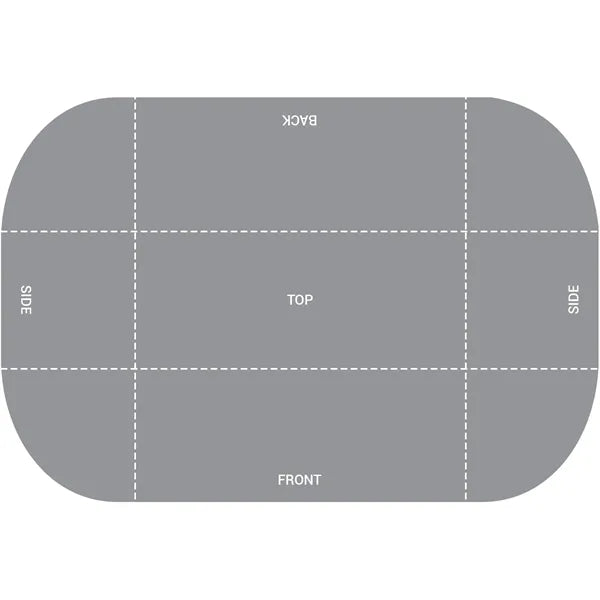 6' Recycled KP Throw Style Table Cover