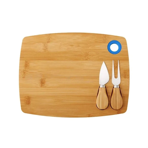 3 Piece Bamboo Cheese Board Set