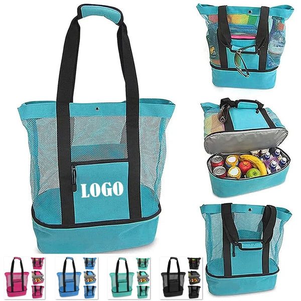 Beach Mesh Bag with Cooler
