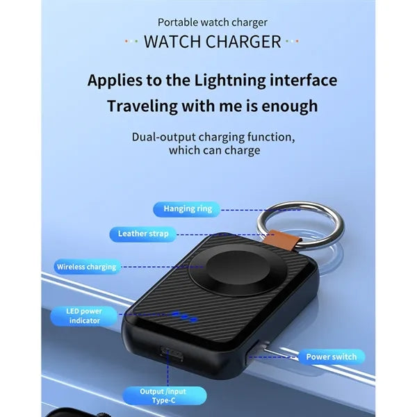 2000Mah Portable Watch Power Bank Charger